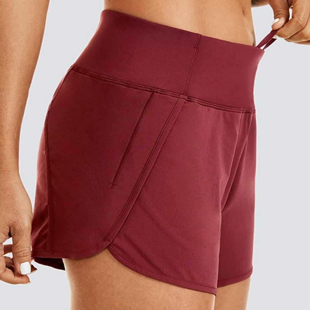 NWT CRZ YOGA High Waisted Workout Shorts l - Picture 4 of 16